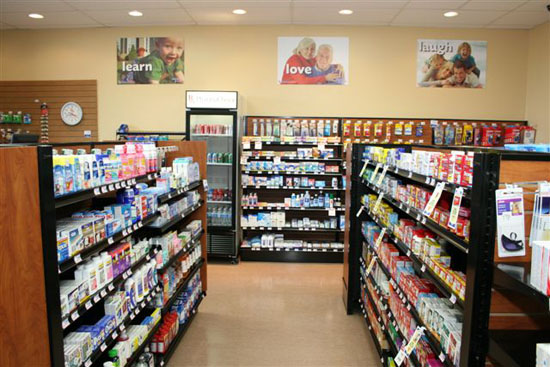Store shelving 4